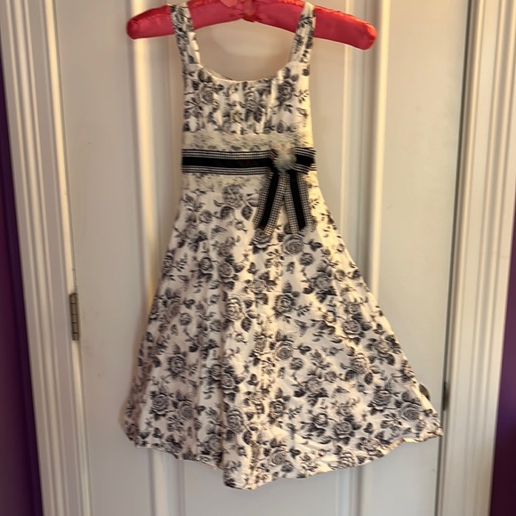Bonnie Jean Other - 💗GIRLS BONNIE JEAN BLACK AND WHITE LINED DRESS SZ8💗